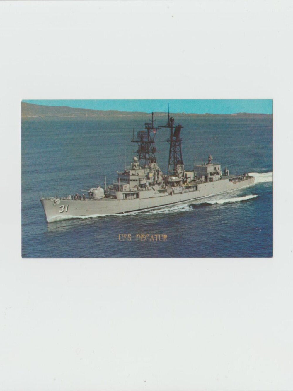 U.S.S. Decatur (DDG-31) Postcard